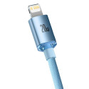 Baseus Crystal Shine Series USB Typ C - Lightning kabel rychlé nabíjení Napájení 20 W 1,2 m modrý (C