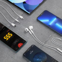 Sluchátka do uší Dudao s USB Type-C konektorem bílá (X14PROT)
