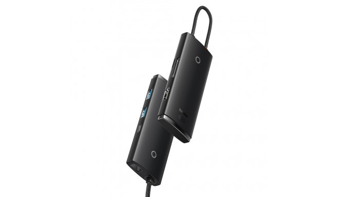 Baseus Lite Series multifunctional HUB USB Type C - 2 x USB 3.0 / USB Type C PD / HDMI 1,4 / SD / TF