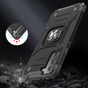 Wozinsky Ring Armor Tough Hybrid Case Cover + Magnetic Mount for Samsung Galaxy S22 + (S22 Plus) Bla