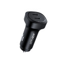 Acefast car charger 72W, 2x USB Type C, PPS, Power Delivery, Quick Charge 3.0, AFC, FCP black (B2 bl