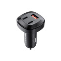 Acefast car charger 66W 2x USB Type C / USB, PPS, Power Delivery, Quick Charge 4.0, AFC, FCP, SCP bl