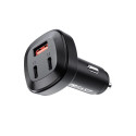 Acefast car charger 66W 2x USB Type C / USB, PPS, Power Delivery, Quick Charge 4.0, AFC, FCP, SCP bl