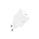 Acefast charger GaN USB Type C 30W, PD, QC 3.0, AFC, FCP white (A21 white)