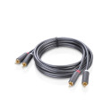 Ugreen cable stereo audio video 2 RCA 2x Cinch 5m gray (10520)