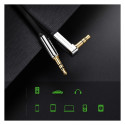 Ugreen flat cable AUX audio cable 3.5 mm mini jack 2m silver (10599)