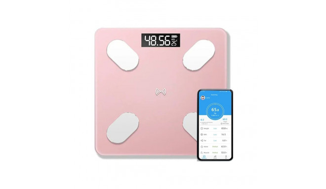 CP B2 Glass Bluetooth Smart Body Scale with Progress Synchronization App Android/iOS (0.1-180kg) Pin