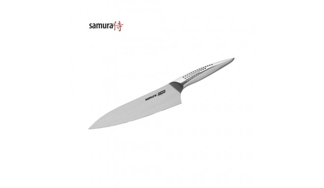 Samura Stark Универсальный большой кухонный Santoku нож 197mm из AUS 8 Японской стали 59 HRC