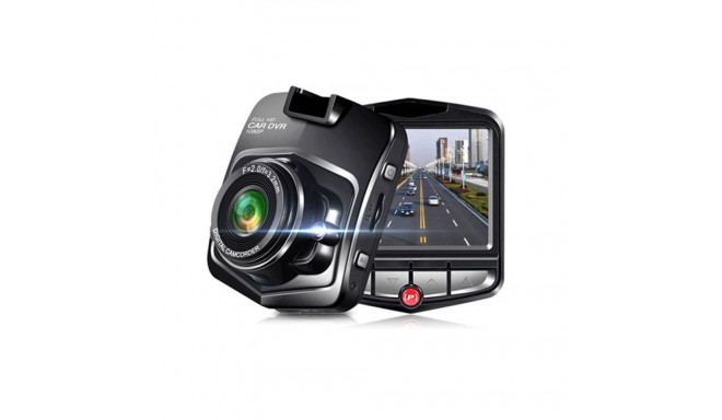 iWear GT4 HD Auto DVR Video reģistrātors ar G-Sensor 1080p HD 120° Platu leņķi 2.4'' LCD Melna