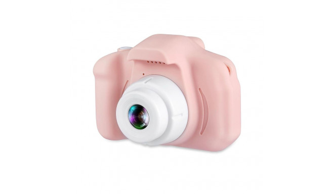 CP X2 Детская Цифровая Фото и Видео камера с MicroSD катрой  2'' LCD цветным экраном Розовый