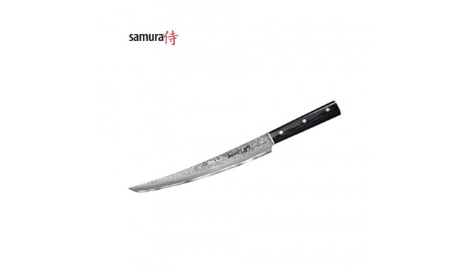 Samura Damascus 67 Кухонный нож для Нарезки Tanto 230mm из AUS 10 Japan стали 61 HRC (67-слойный)