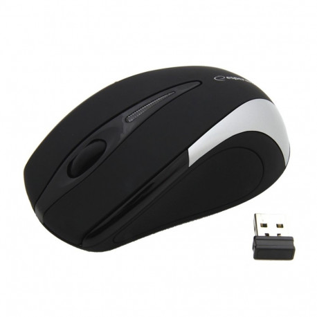 ESPERANZA Wireless Mouse Optical EM101S USBNANO Output 2 4 GHz silver