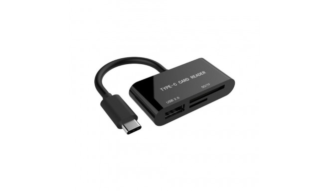 Gembird mälukaardilugeja UHB-CR3-02 SD USB-C