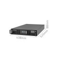 UPS for RACK 3kVA,3000W Power Factor 1.0,LCD