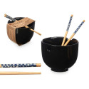 Bowl Black Bamboo 24 x 10,7 x 13,3 cm (12 Units) Toothpicks asiatico/oriental