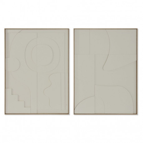 Maal Home ESPRIT Abstraktne Skandinaavia 75 x 4 x 100 cm (2 Ühikut)