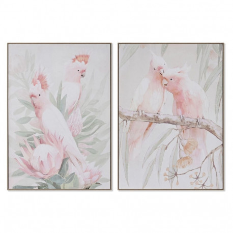 Maal Home ESPRIT Papagoi Troopiline 100 x 4 x 140 cm (2 Ühikut)