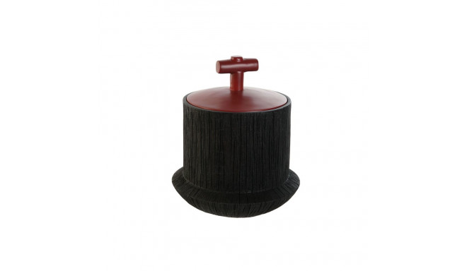 Tibor Home ESPRIT Black Red Resin Oriental 22 x 22 x 25 cm