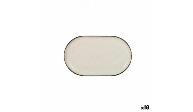 Snack tray La Mediterránea Anllo Oval 25 x 15 x 2,2 cm (18 Units)