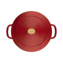 Ballarini Bellamonte Round Cast Iron Pot - Red, 5.5 ltr