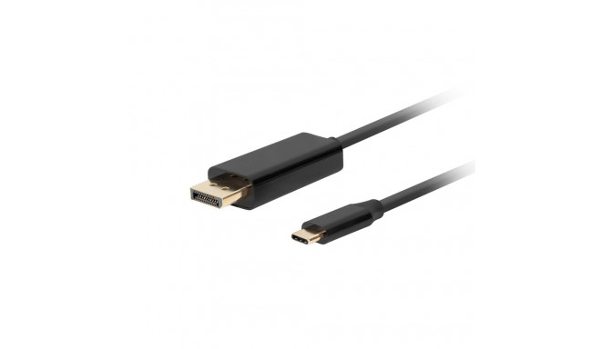 Lanberg CA-CMDP-10CU-0010-BK videokaabli adapter 1 m USB Type-C DisplayPort Must