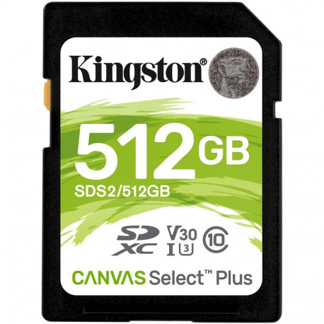 Kingston memory card SDXC 512GB Canvas Select Plus 100MB/s