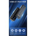 PremiumCord USB 3.2 Superspeed HUB 7-port with port switches