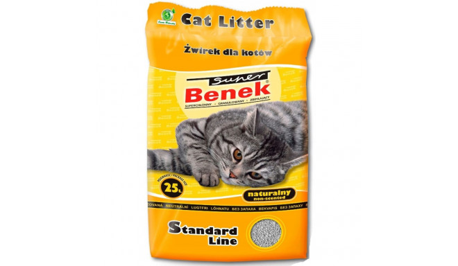 Smiltis kaķiem Super Benek Compact Natural Pelēks 25 L