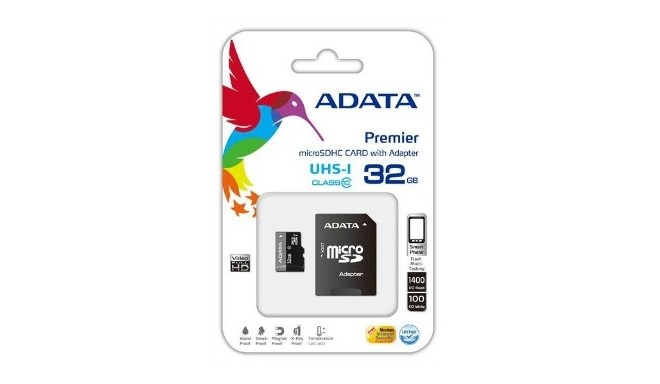 Adata mälukaart microSDHC 32GB UHS-I + adapter