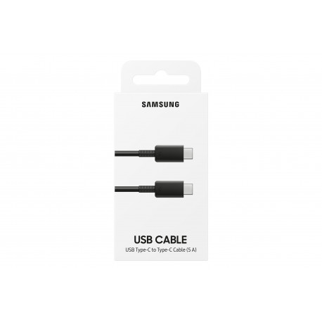 Kabelis Samsung USB - Type-C, 5A, 1m, juodas