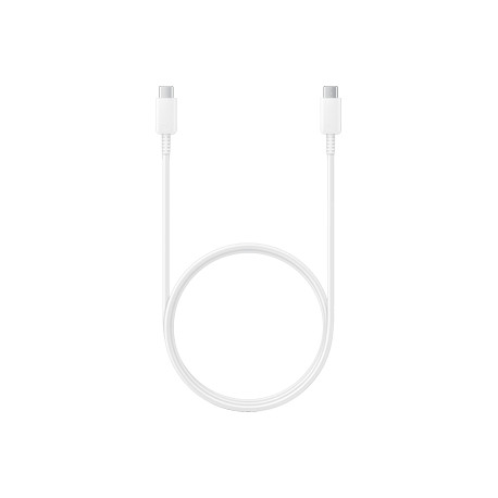 USB 2.0 Kabel, USB-C Stecker > USB-C Stecker (weiß, 1 Meter, PD, Laden mit bis zu 100 Watt)