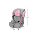 Kinderkraft COMFORT UP I-SIZE baby car seat (9 - 36 kg; 15 months - 12 years) Pink