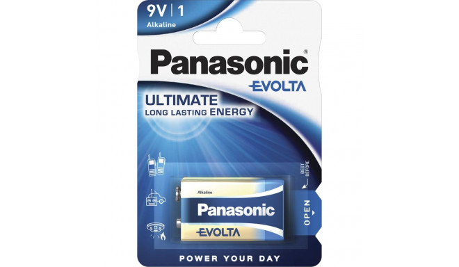 1 Panasonic Evolta 6 LR 61 9V-Block            6LR61EGE/1BP