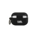 Karl Lagerfeld case for AirPods Pro KLACAPSILRSGBK black Silicone RSG