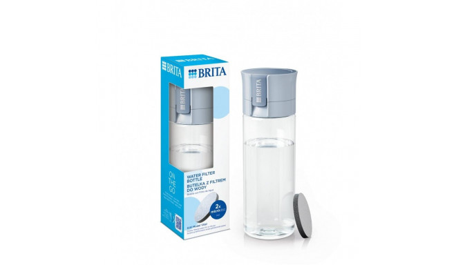 Vital + 2 MicroDisc filter bottle light blue