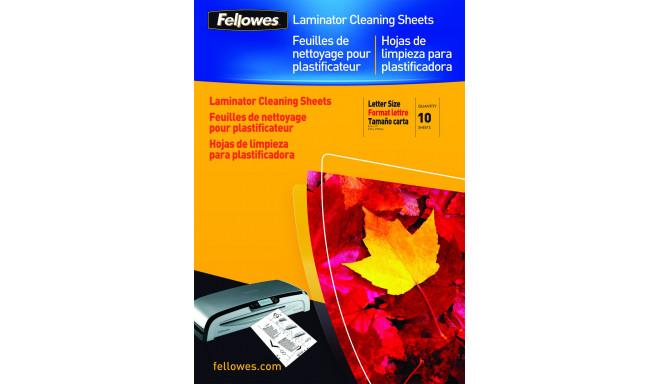 Fellowes A4 Cleaning &amp; Carrier Sheets - 10 pack