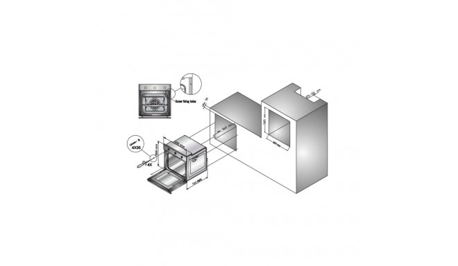 Built-in oven Schlosser OE 459 DTW