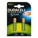 Rechargeable Batteries DURACELL HR03 1.2 V AAA (2 Units)