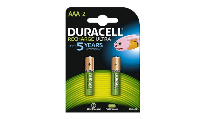 Atkārtoti Uzlādējamas Baterijas DURACELL HR03 1.2 V AAA (2 gb.)