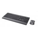 Keyboard and Mouse Trust Trezo Black Monochrome QWERTY Qwerty US