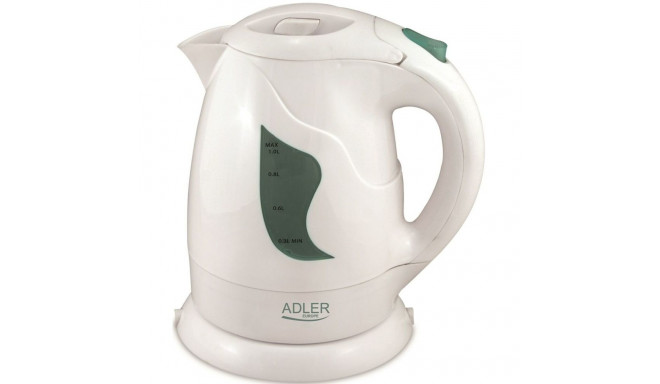 Veekeetja ja Elektriline Teekann Adler AD 08w Valge 850 W 1 L