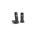 Gigaset AS690 Duo Analog/DECT telephone Caller ID Black