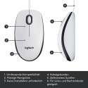 Logitech M100, mouse (white/grey, compatible with Windows/macOS/ChromeOS/Linux)