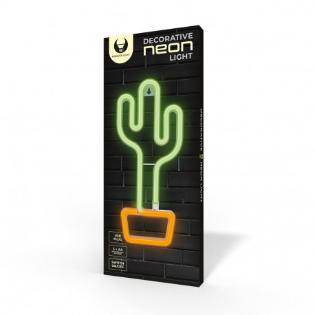Neon LED Light CACTUS orange green Bat + USB FLNE02 Forever Light