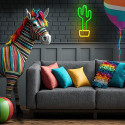 Forever neon light Neon LED Light CACTUS Bat + USB FLNEO2, orange/green