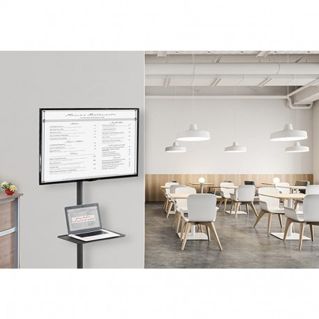 Techly 100730 LED/LCD/PDP, 23-55", 25kg, reguleeritav, AV riiul