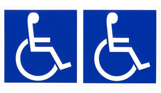 Disability car sticker