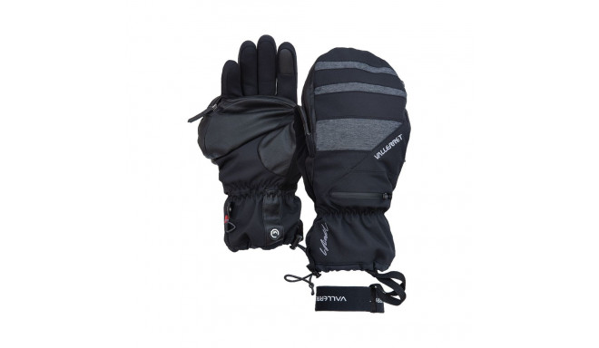 Vallerret Skadi Zipper Mitt LRS: Black XXL