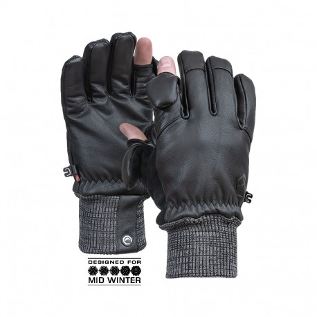 Vallerret fotokindad Hatchet nahast M, must