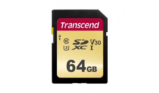 Transcend Gold 500S SD UHS-I U3, MLC (V30) R95/W60 64GB